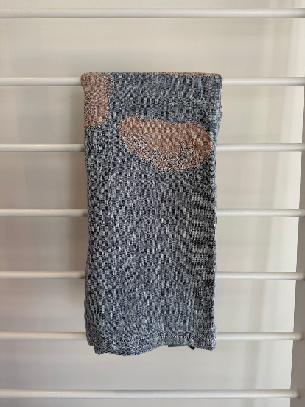 Lapuan Hietsu Towel-Blue/Cinnamon 95x180cm