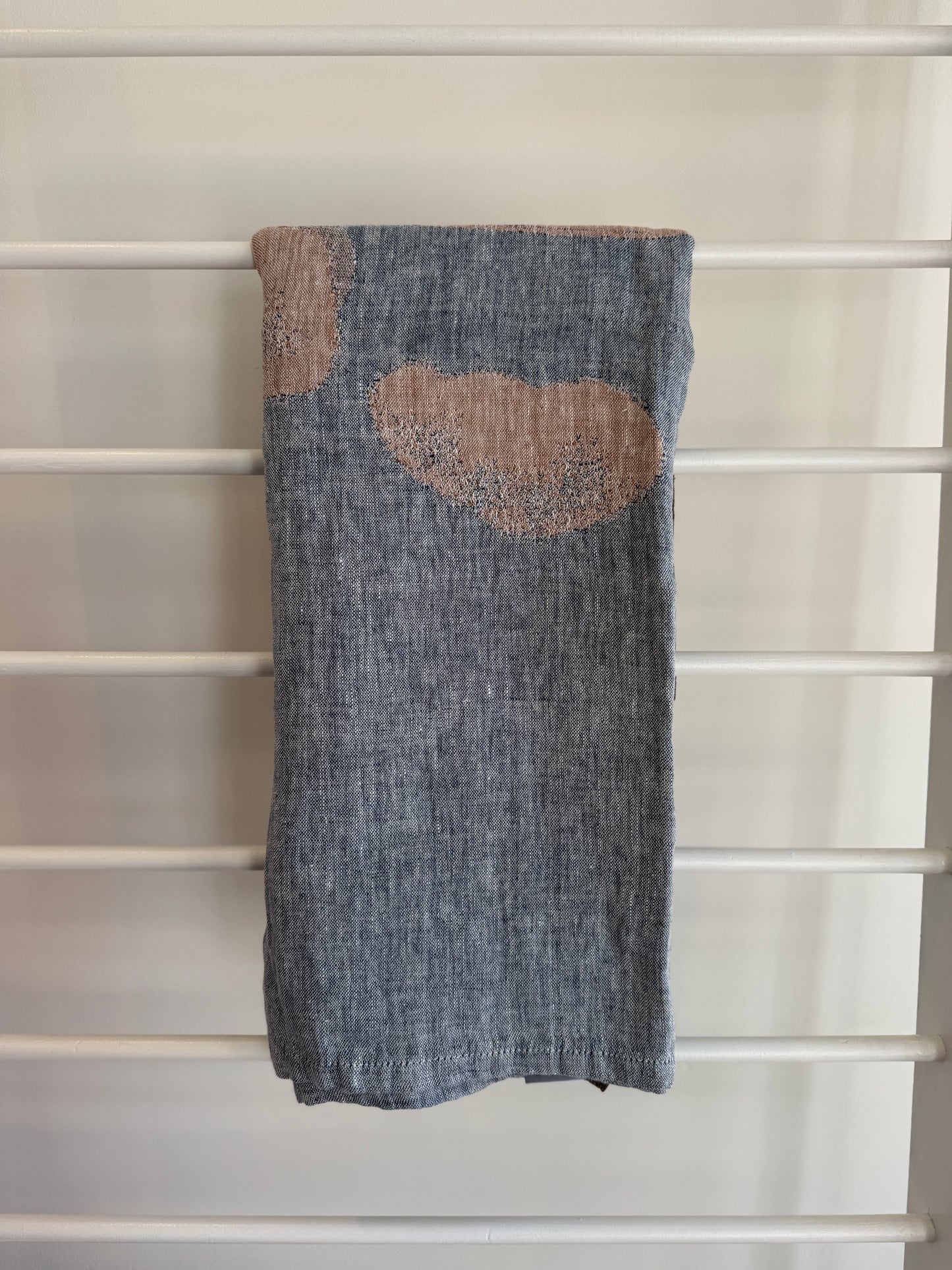 Lapuan Hietsu Towel-Blue/Cinnamon 95x180cm