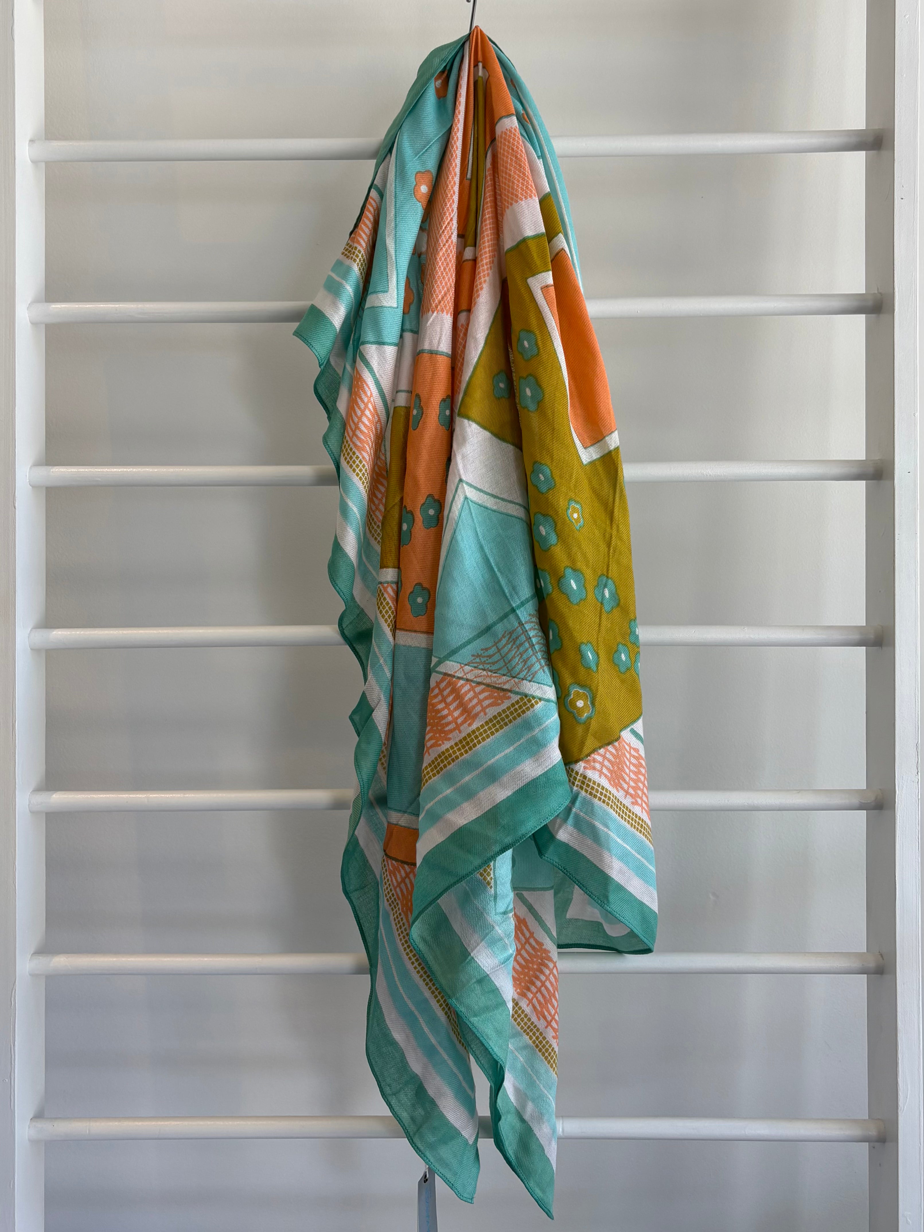 Anna Kaszer Renee Carre Scarf 50%cotton 50% viscose