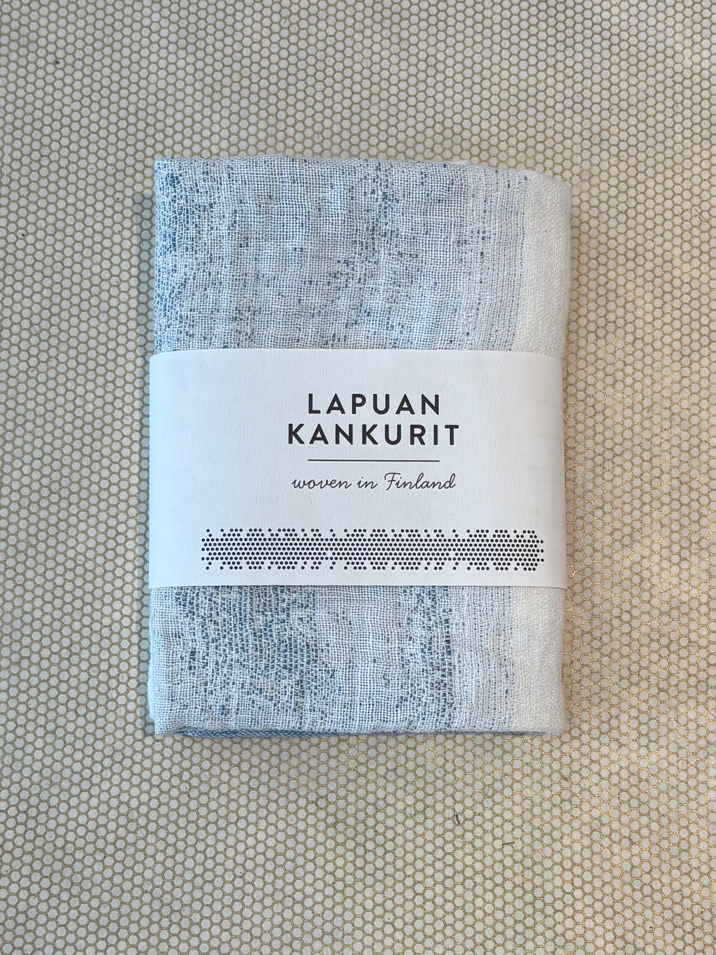 Lapuan Saari Dish Towel- White/Blue