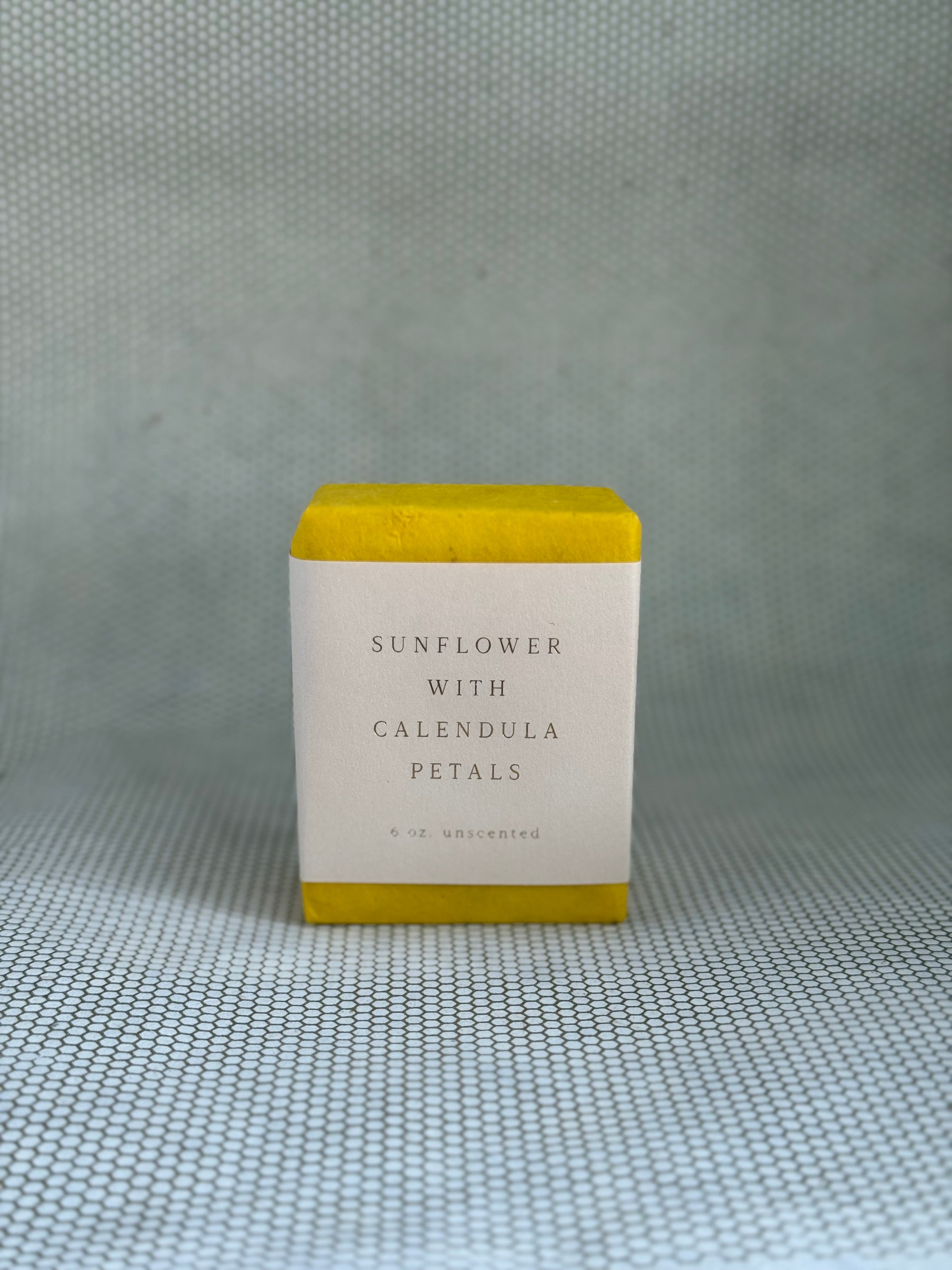 6oz bar soap in delicate yellow and off-white paper wrapping. Saipua bar soap. 