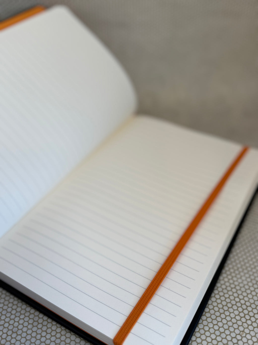 interior of rhodia A5 notebook lined pages