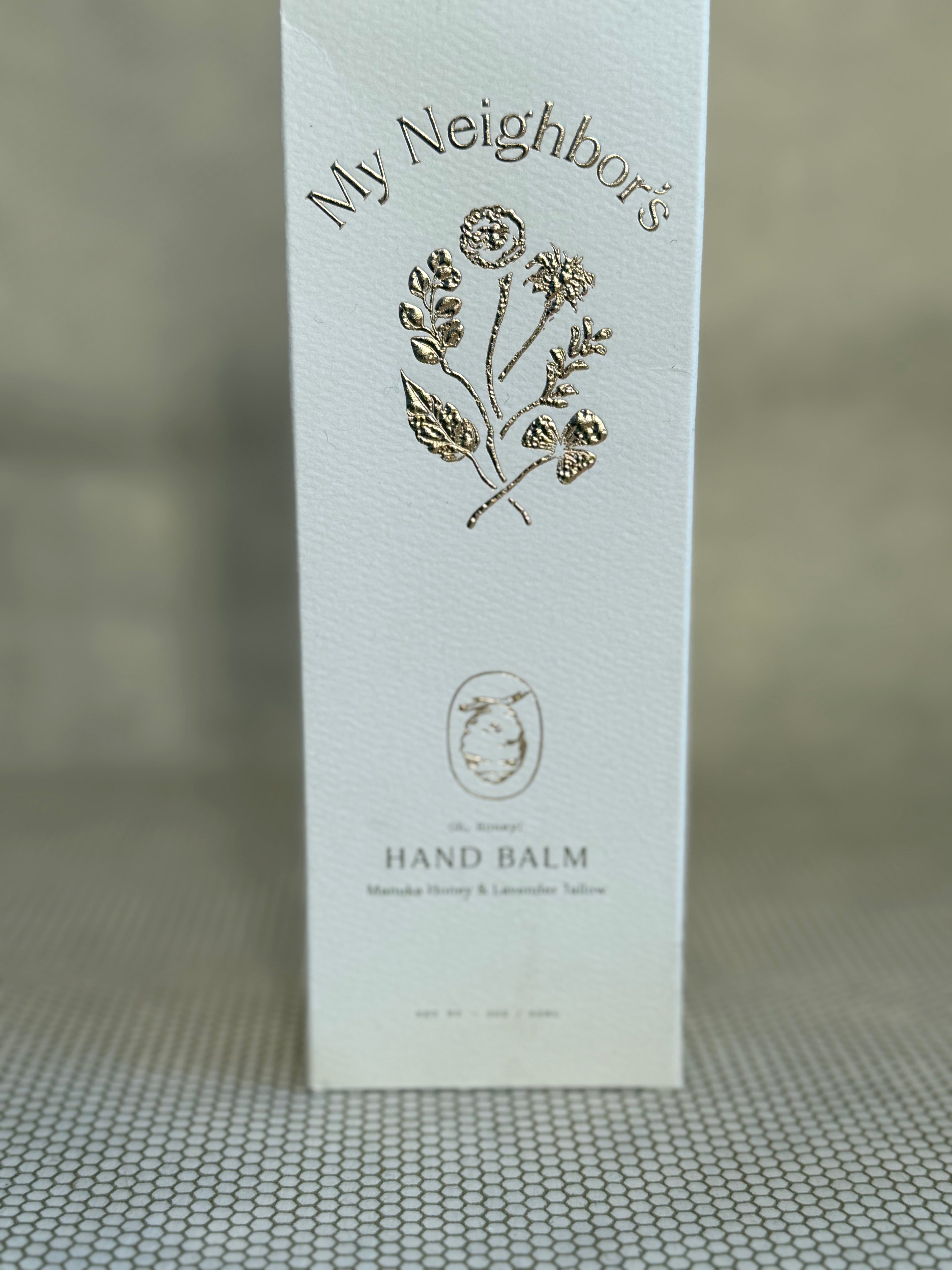 My Neighbor's- Hand Balm (Manuka Honey and Lavender Tallow)