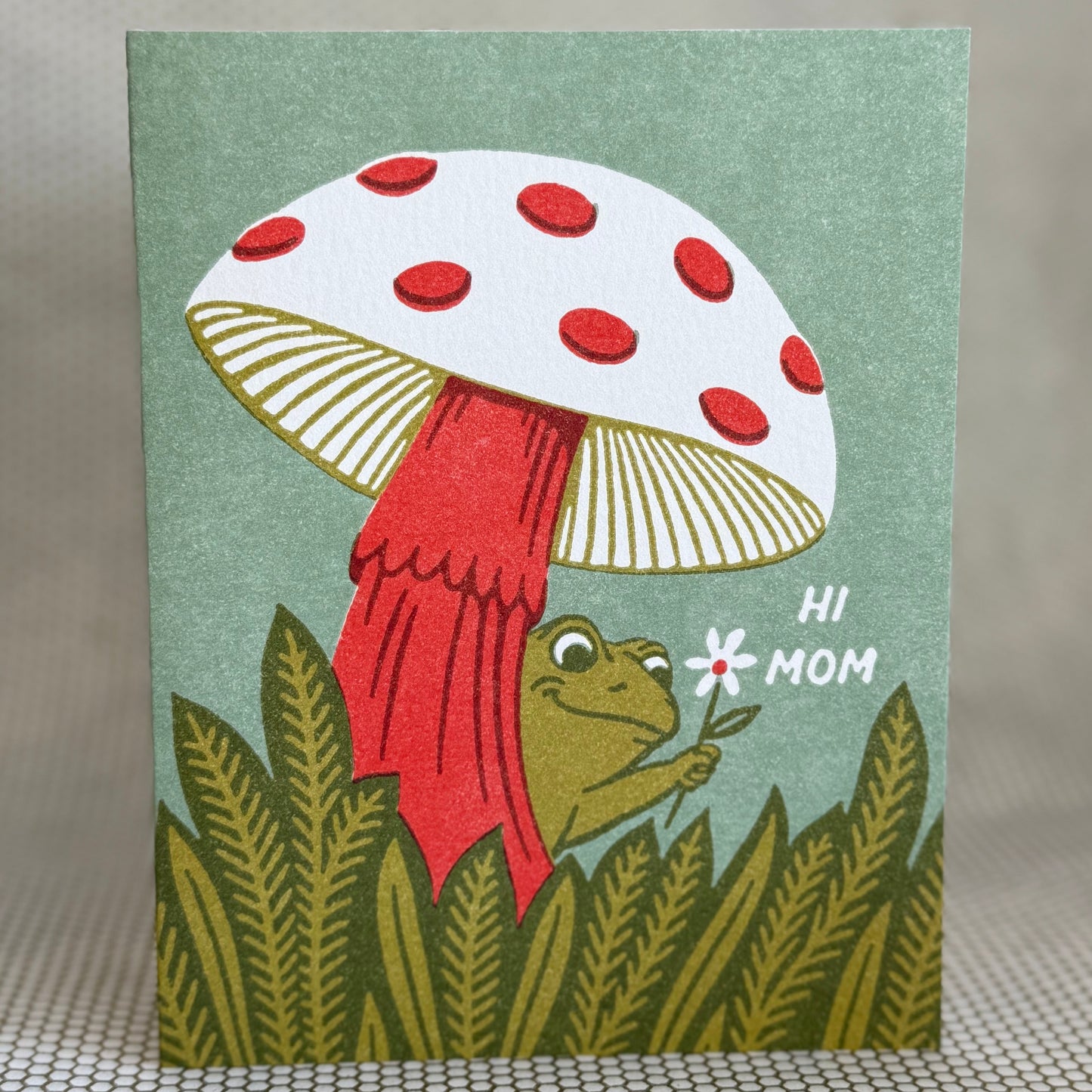 Wallflower Card - Frog Hi Mom