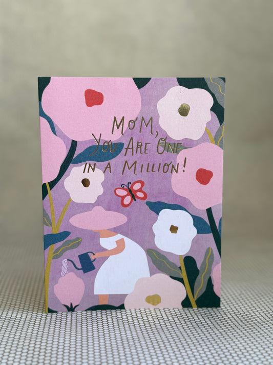 Red Cap Card- Mom, you are one in a million
