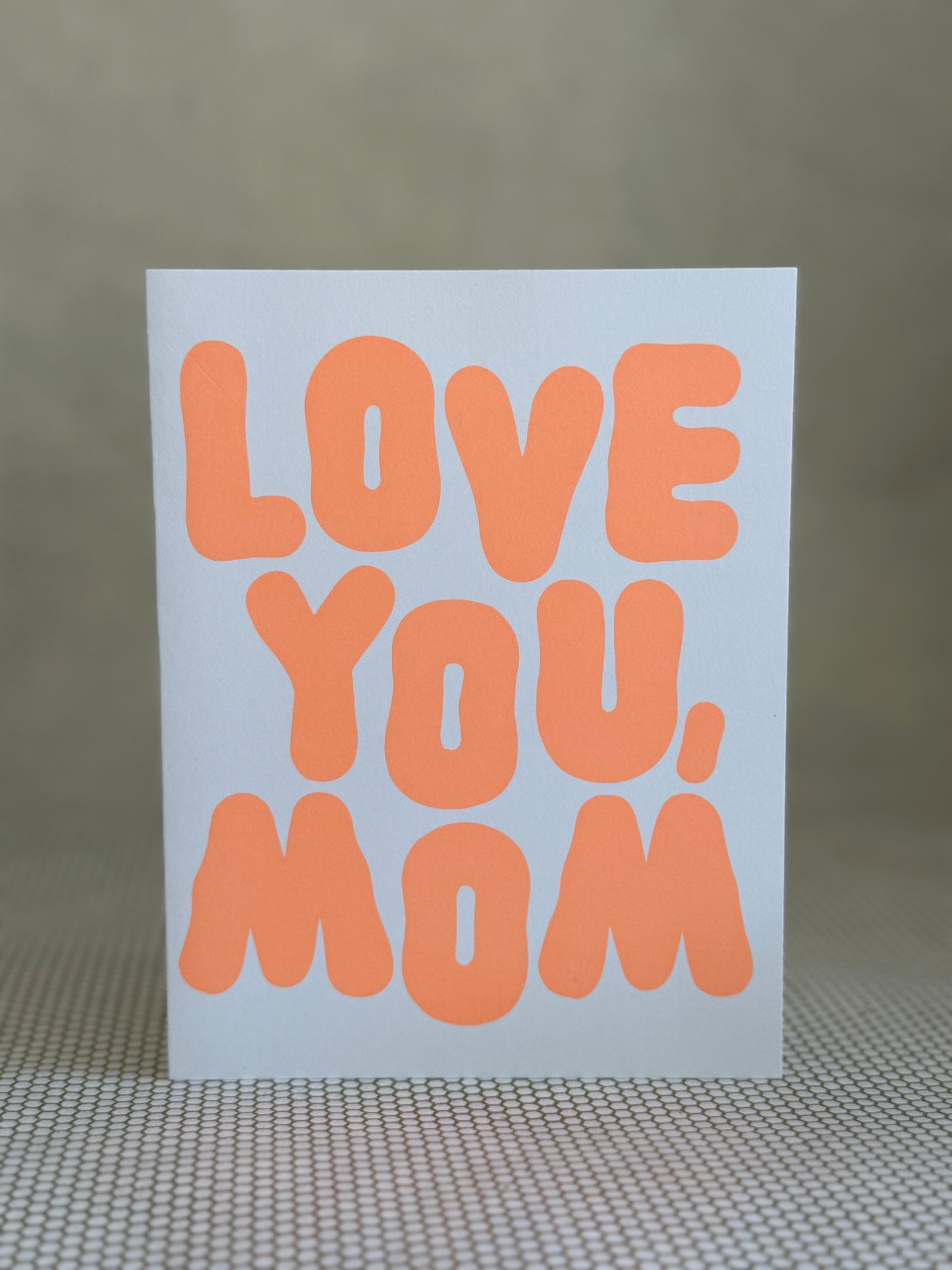 Red Cap Card- Love you mom