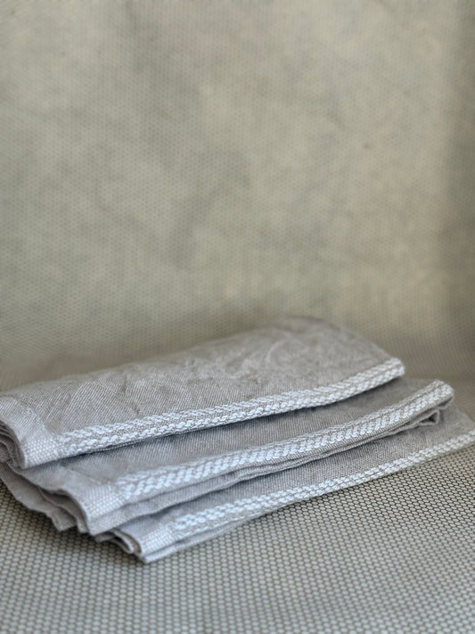 lapuan linen napkins embroidered woven in finland 