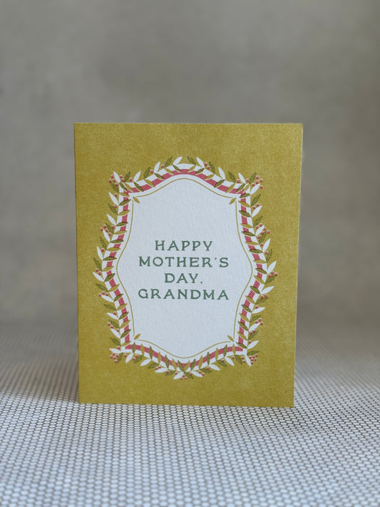 Wallflower Card - Happy Mothers Day Grandma
