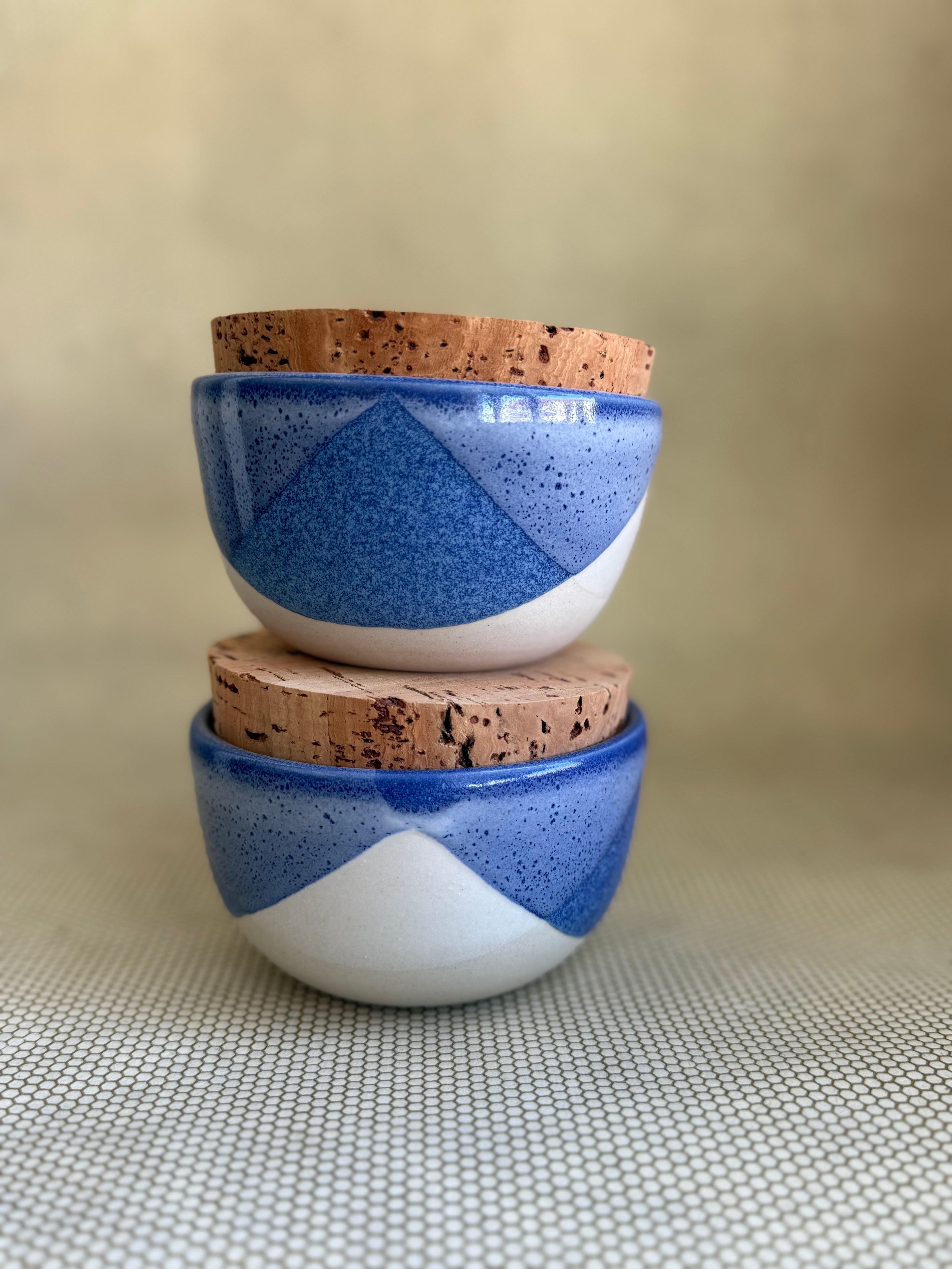 Fhar Ceramics - salt cellar sky