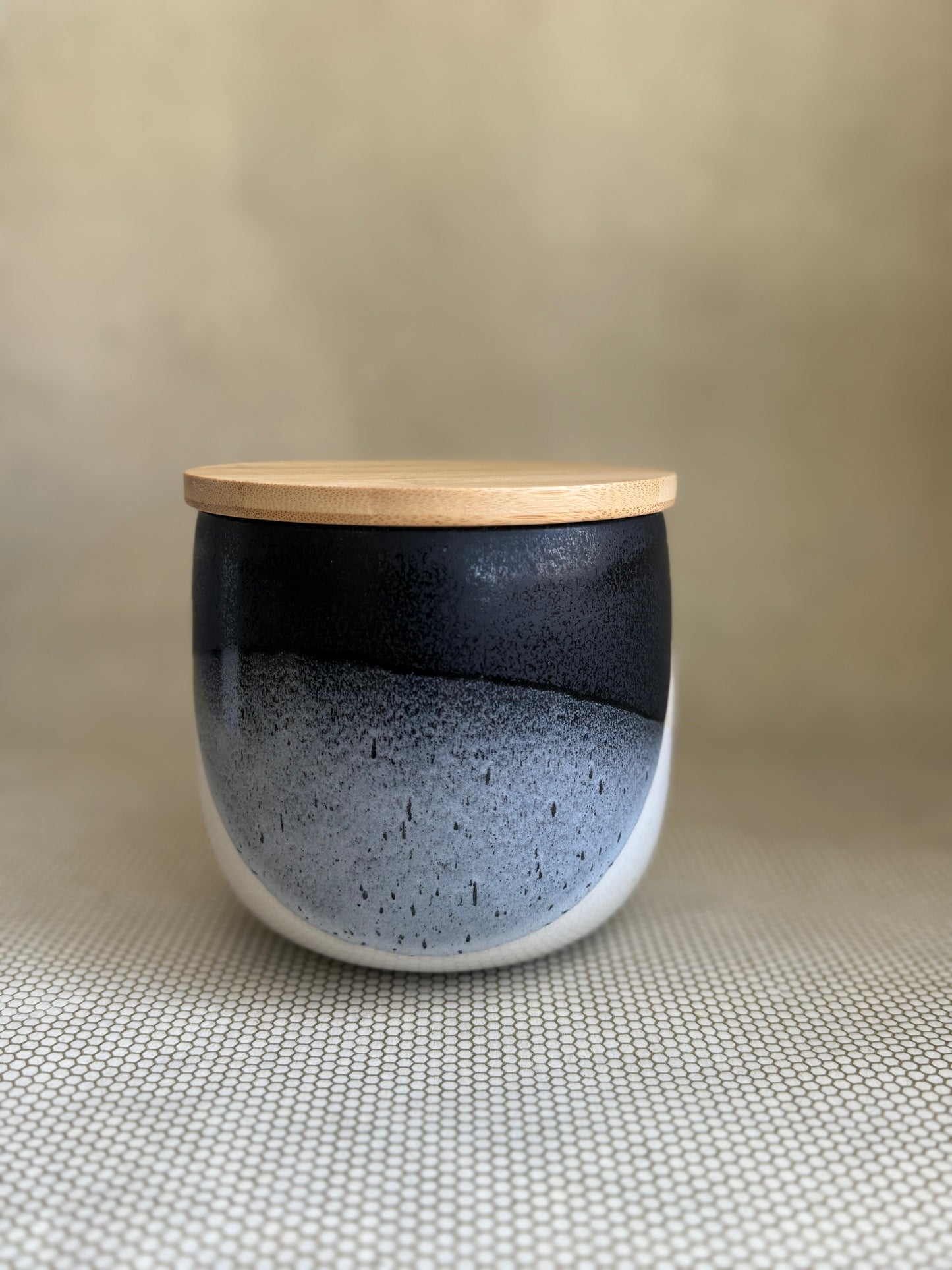 Fhar Ceramics - canister black and white