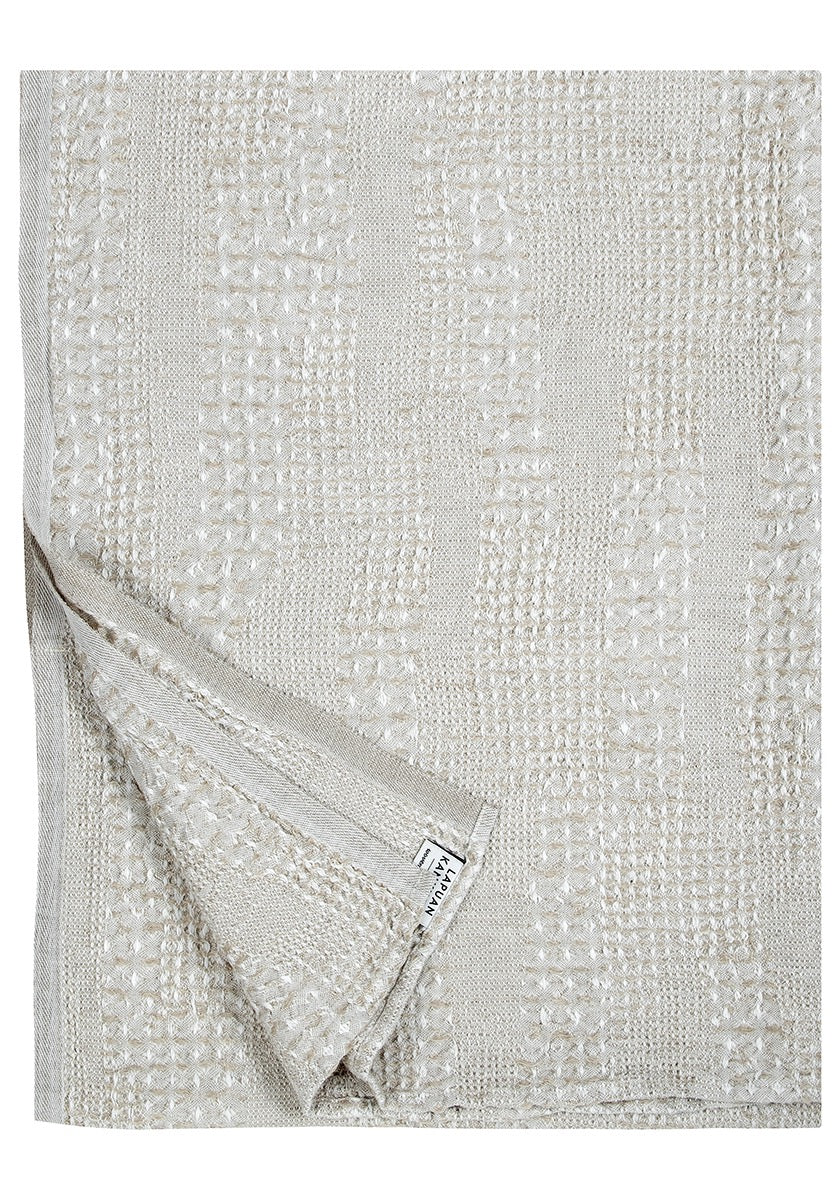 lapuan beige towel bath body tencel linen cotton 85cmx180cm