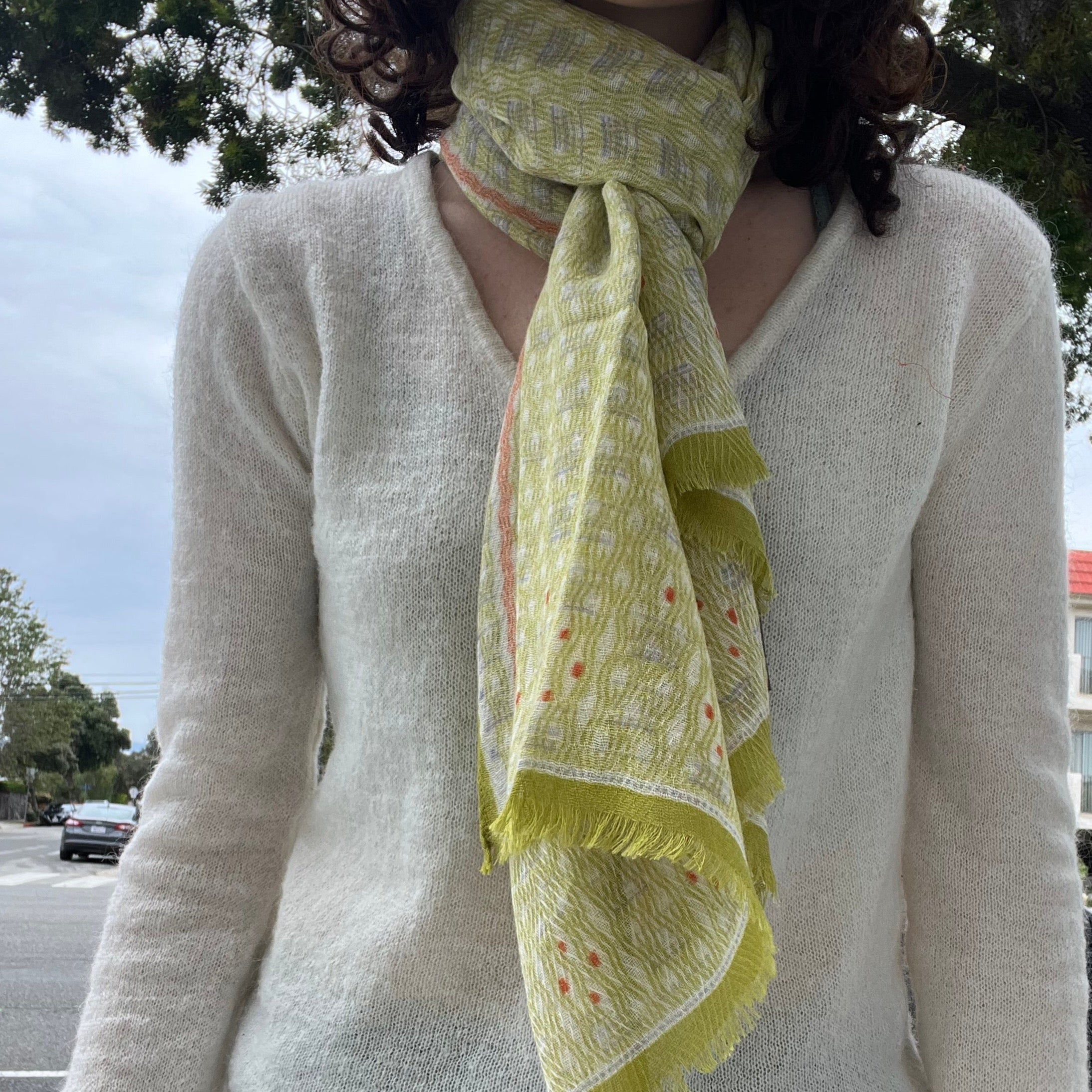 Anna Kaszer Wool Scarf - Nori