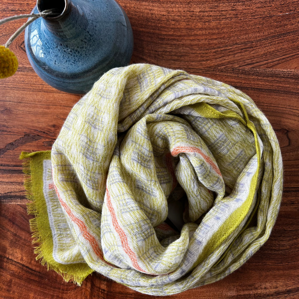 Anna Kaszer Wool Scarf - Nori