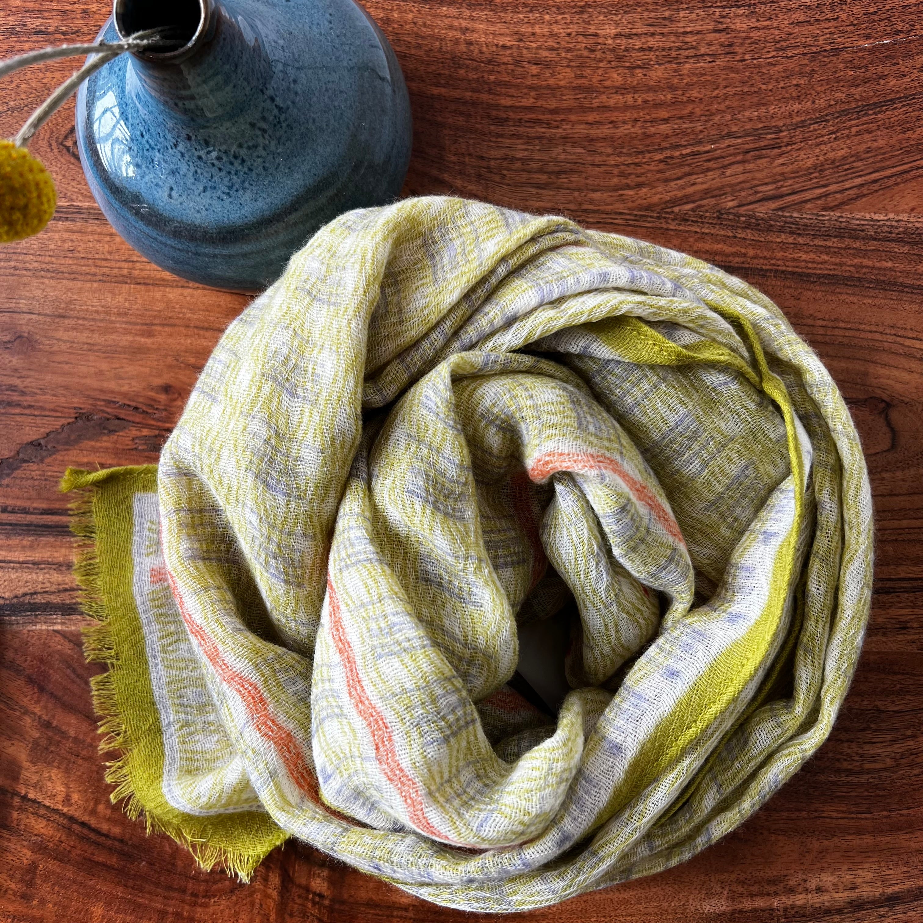Anna Kaszer Wool Scarf - Nori